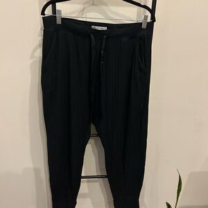 Abercrombie & Fitch Ribbed Black Sweater Joggers